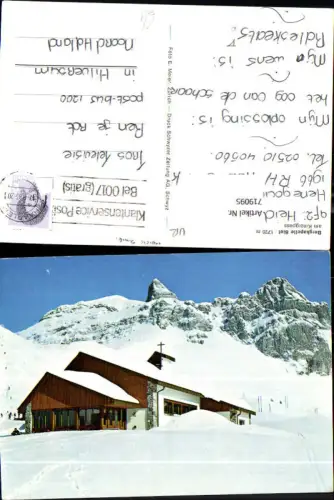 719095 Bürglen Bergkapelle Biel a. Kinzipass im Winter
