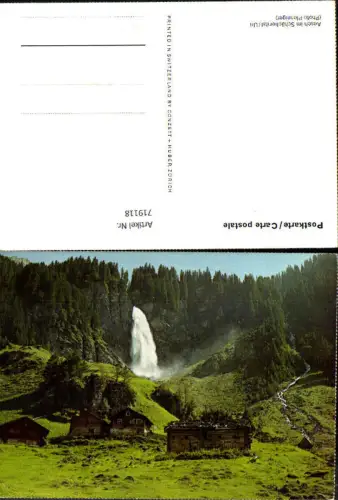 719118 Aesch i. Schächental Uri Wasserfall Aesch-Oberalp Unterschächen