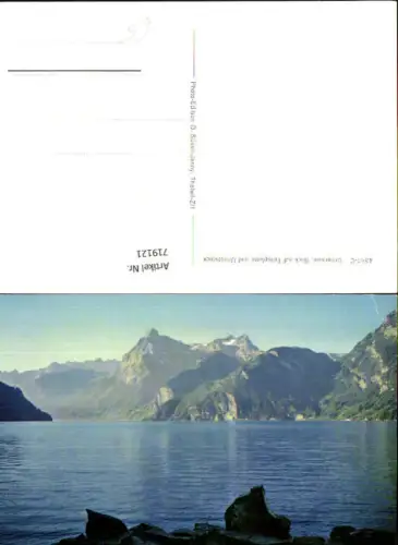 719121 Urnersee Blick auf Tellsplatte u. Urirotstock Sisikon