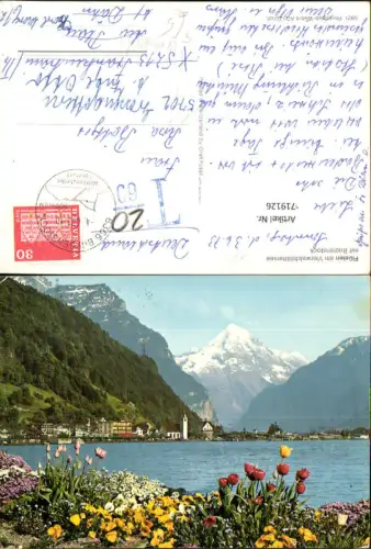 719126 Flüelen a. Vierwaldstättersee m. Bristenstock Stempel Nachgebühr
