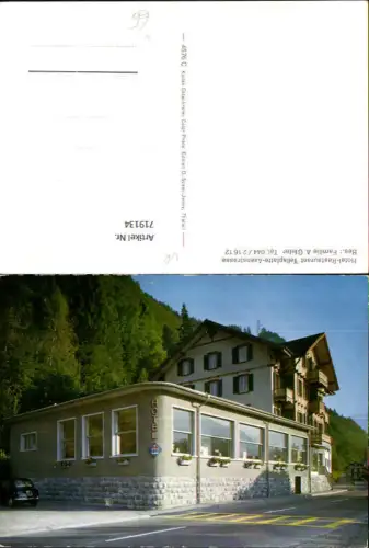 719134 Sisikon Hotel Restaurant Tellsplatte Axenstraße