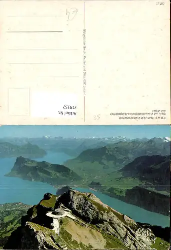 719157 Pilatus-Kulm Blick a. Vierwaldstättersee Bürgenstock u. Alpen Alpnachstad Alpnach