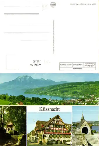 719160 Mehrbild AK Küssnacht Hohle Gasse Tellskapelle Hotel Engel Astrid-Kapelle