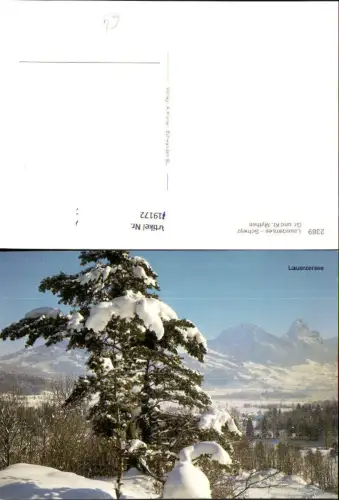 719172 Lauerzersee Schwyz Winteransicht m. Gr. u. Kl. Mythen