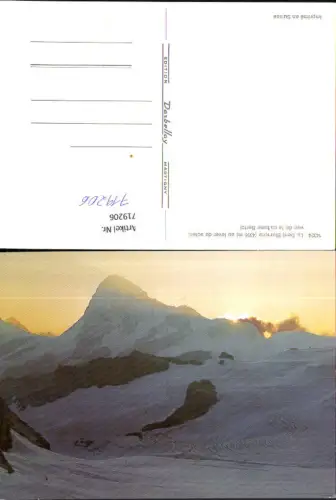 719206 La Dent-Blanche au lever du soleil vue de la cabane Bertol Evolene