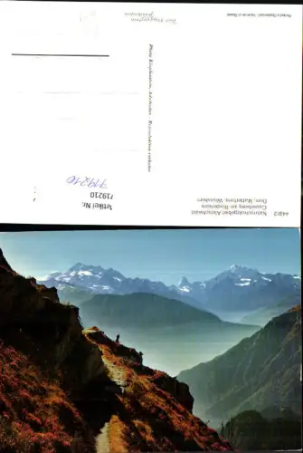 719210 Aletschwald Casselweg a. Riederhorn Dom Matterhorn Weisshorn pub Photo Klopfenstein