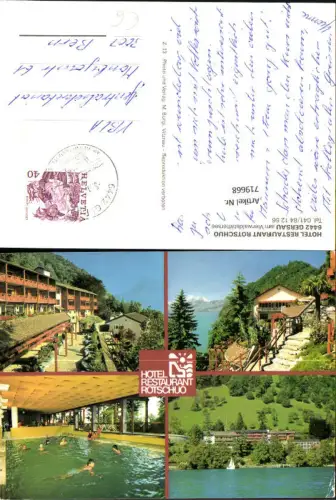 719668 Mehrbild AK Gersau a. Vierwaldstättersee Hotel Restaurant Rotschuo