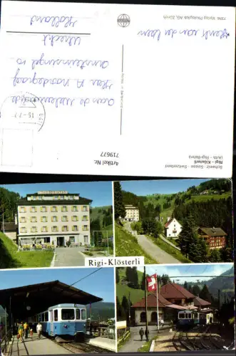 719677 Mehrbild AK Rigi-Klösterli Arth Rigi-Bahn Hotel Schwert Eisenbahn Bahnhof