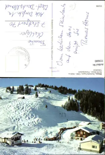 719680 Stoos Schwyz Skilift Fronalpstock Talstation Wintersport