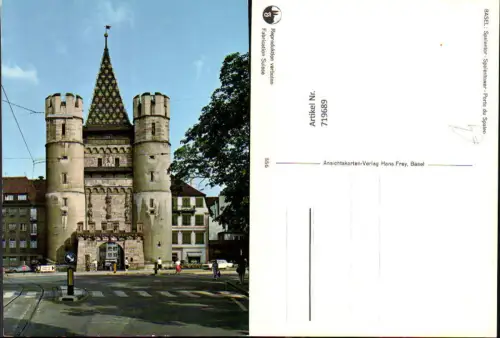 719689 Basel Bale Spalentor Spalentower Porte du Spalen