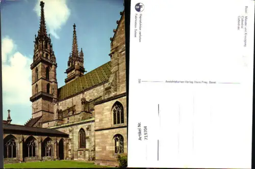 719704 Basel Münster u. Kreuzgang Bale Cathedrale