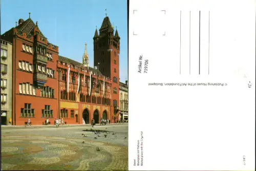 719706 Basel Marktplatz m. Rathaus