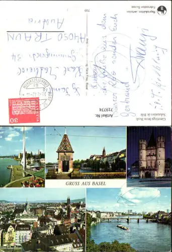 719774 Mehrbild AK Basel Bale Ansichten