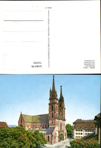719783 Basel Bale Münster Cathedrale