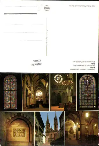 719786 Mehrbild AK Basel Bale Innenansicht d. Münsters L interieur de la Cathedrale