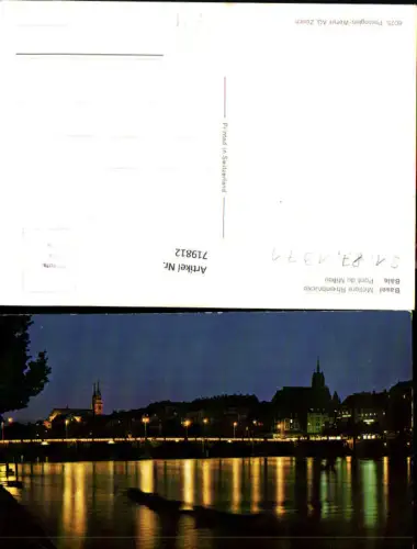 719812 Basel Bale Mittlere Rheinbrücke Pont du Mileu