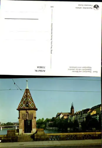719834 Basel Bale Käppeljoch u. Münster Cathedrale