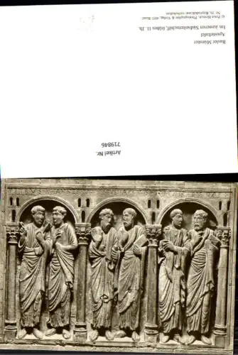 719846 Basel Bale Münster Aposteltafel i. Südseitenschiff Detailansicht pub Peter Heman