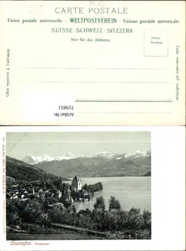 719851 Oberhofen a. Thunersee Schloss Ansicht