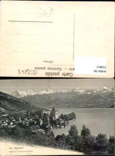 719857 Oberhofen a. Thunersee mit Schloss