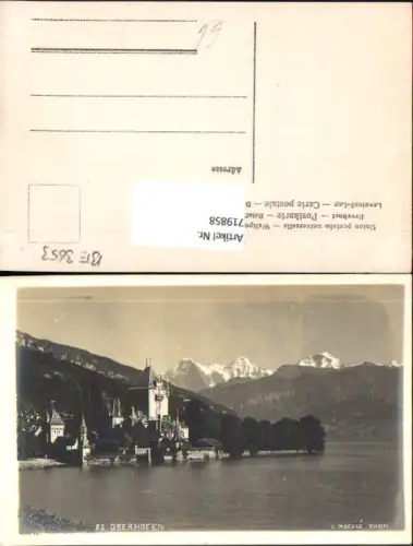 719858 Oberhofen a. Thunersee mit Schloss
