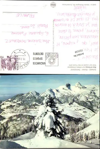 722159 Roc d Orsay Villars-Chesières Vue sur Leysin et les Tours-d Ai