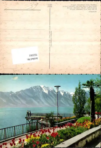 722161 Montreux Montreux Le Quai fleuri et le Grammont Kanton Waadt