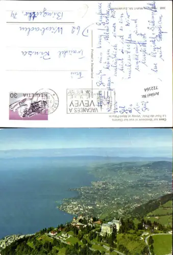722164 Caux sur Montreux et sue sur Clarens Vevey et Mont Pelerin Kanton Waadt