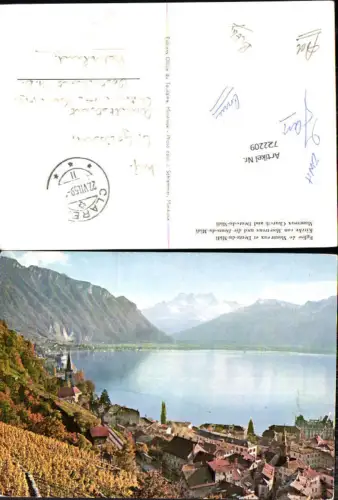722209 Montreux Eglise de Montreux et Dents du Midi