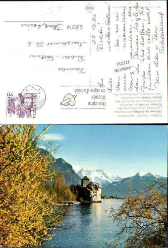 722211 Montreux Chateau de Chillon Lac Leman et les Dents du Midi