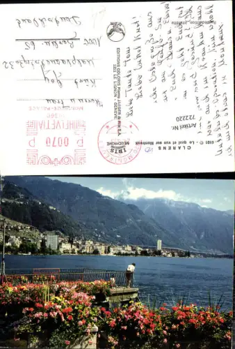 722220 Clarens Le quai et vue sur Montreux