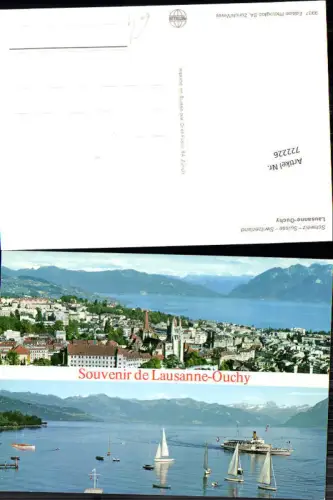 722226 Lausanne Lausanne-Ouchy Schiff Dampfer Segelboote VD
