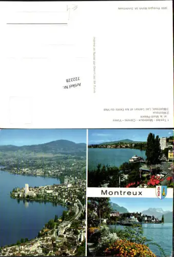 722228 Montreux Territet Clarens Vevey et le Mont-Pelerin Lac Leman et les Dents du Midi