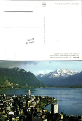 722229 Montreux Lac Leman et les Dents du Midi