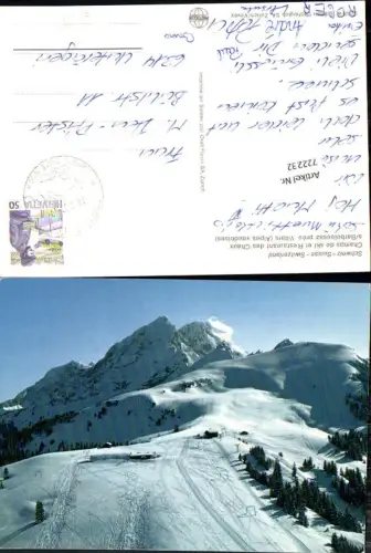 722232 Champs de ski et Restaurant des Chaux sur Barboleusaz pres Villars Alpes vaudoises