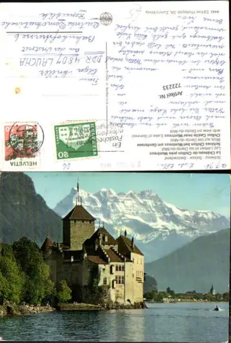 722233 Montreux Le Chateau de Chillon pres Montreux Waadt (Canton of Vaud)
