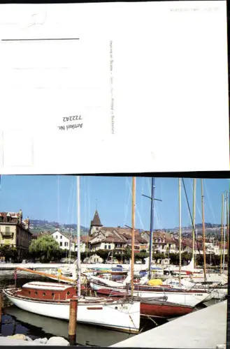722242 Lutry Lac Leman Hafen Segelboote