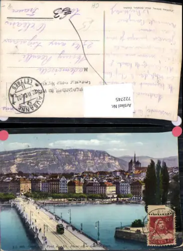 722745 Geneve Genf Pont de Mont Blanc