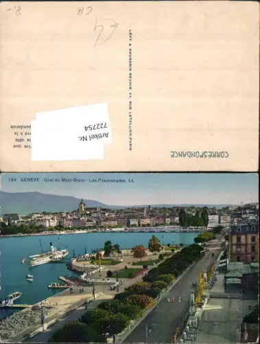 722754 Geneve Genf Quai de Mont Blanc