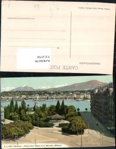 722756 Geneve Genf Place des Alpes Mont Blanc
