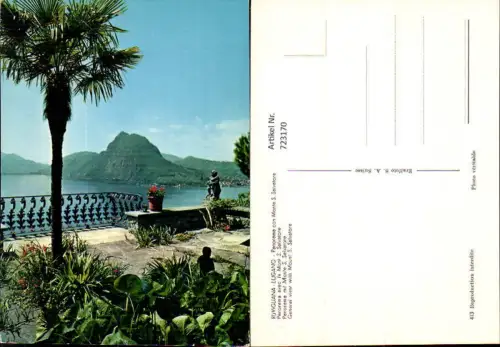 723170 Lugano Ruvigliana Panorama Con Monte S. Salvatore