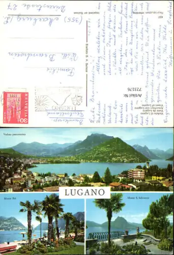 723176 Mehrbild AK Lugano Ansichten