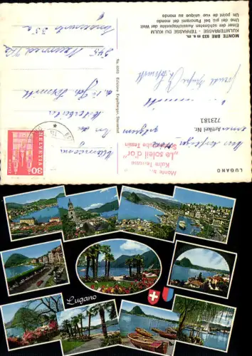 723181 Mehrbild AK Lugano Monte Bre Kulmterrasse Terrasse du Kulm
