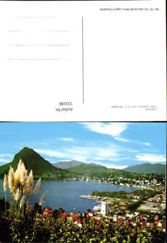 723186 Lugano Vista generale con il S. Salvatore