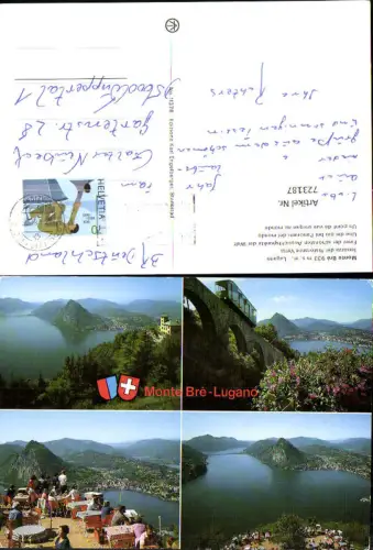 723187 Mehrbild AK Lugano Monte Bre Terrazza del Ristorante Vetta