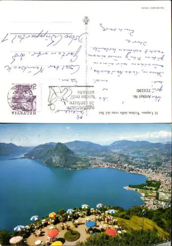 723190 Lugano Veduta dalla vetta del Bre