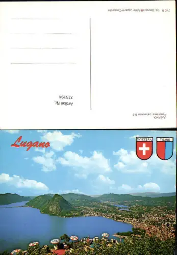 723194 Lugano Panorama dal monte Bre