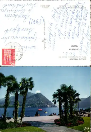 723197 Lugano Paradiso Vista su Castagnola e Monte Bre