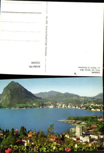 723204 Lugano Vista dal Monte Bre sul Monte S. Salvatore