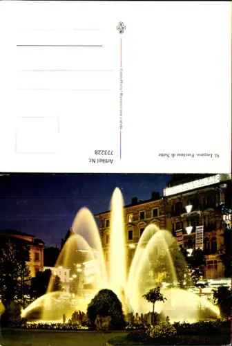 723228 Lugano Fontana di Notte Springbrunnen b. Nacht